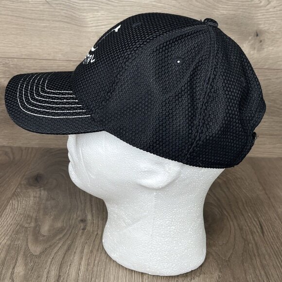 The Geothermal Golf Black Ahead Hat With Magnetic Ball Marker Ball Cap - Picture 3 of 13